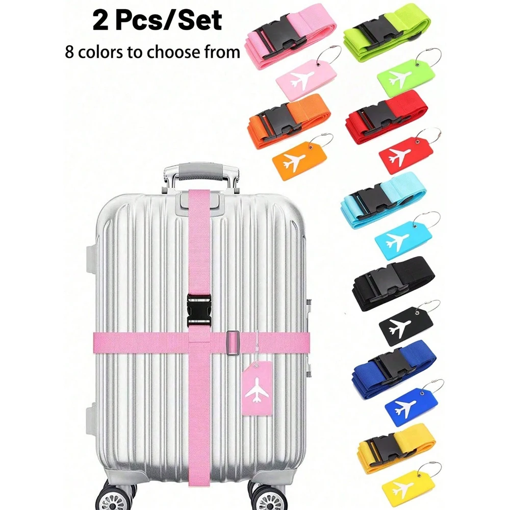Travel Luggage Set - Bagageriemset met bagagelabel Meerdere kleuren bagageriemen