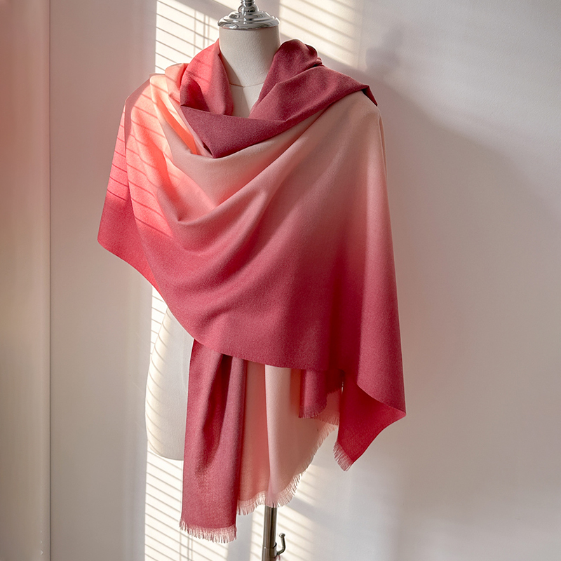 Cashmere Scarf - Luxe Winter Kasjmier Sjaal Vrouwen Gradiënt