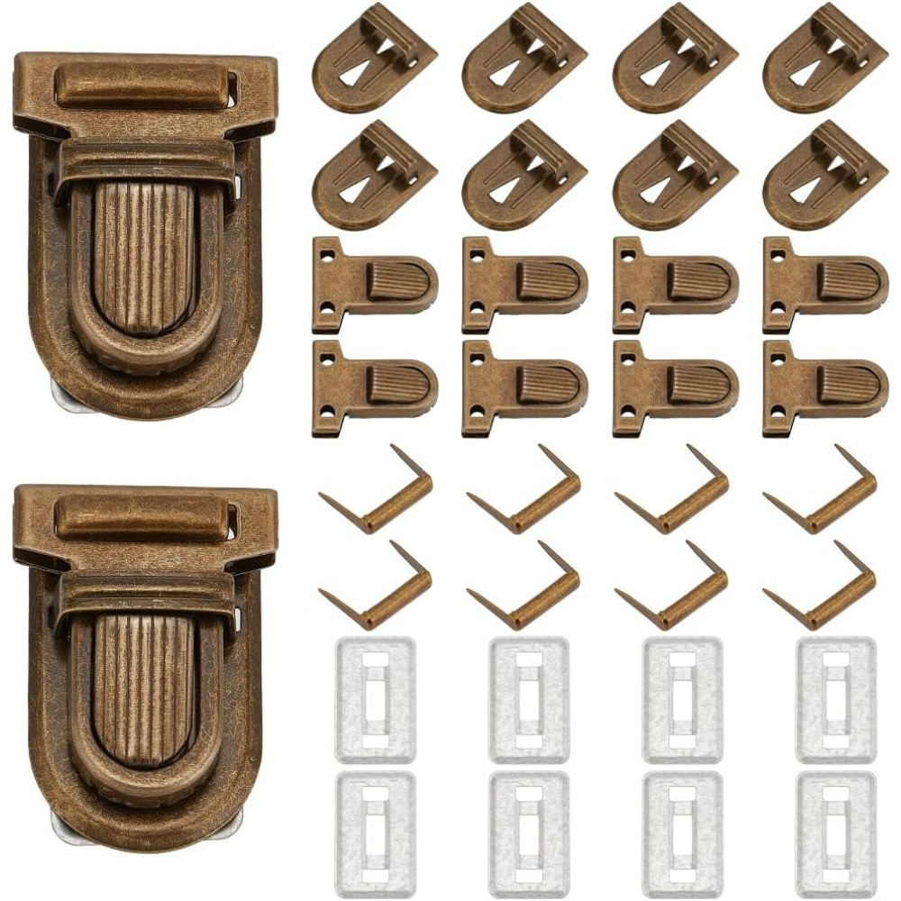 Leather Briefcase - 10 sets ijzeren portemonnee push sloten