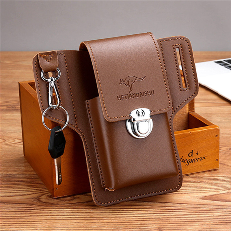 Telefoon Riem Tas Voor Mannen  - Leather Wallet Men recensie en prijs
