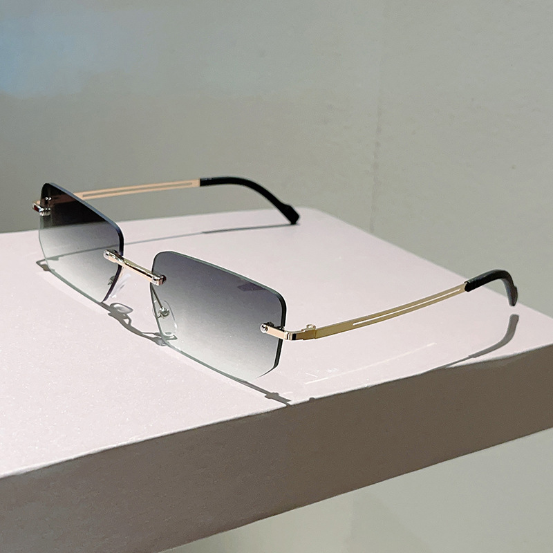 Modieuze, randloze rechthoekig - Sunglasses Uv400 recensie en prijs
